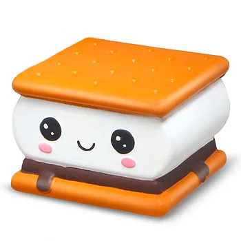 🍫 Chocolate Cake Squishy – Slow Rebound Cute Waffle Sensory Toy
