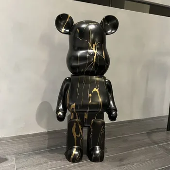 🖤 Nordic Resin Bear Statue – Modern Art for Your Desk or Home 🌸🎨