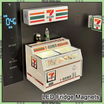 🧲 Mini 7-Eleven LED Fridge Magnet – Your Tiny Convenience Store! 🏪✨