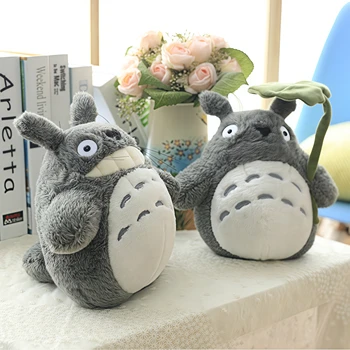 🌿 Cartoon Laugh Heartily Totoro Plush Toy – Cute Anime Stuffed Animal & Pillow