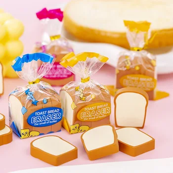 🍞 Toast Bread Erasers – So Soft, So Sliceable, So Kawaii! 🧺✨