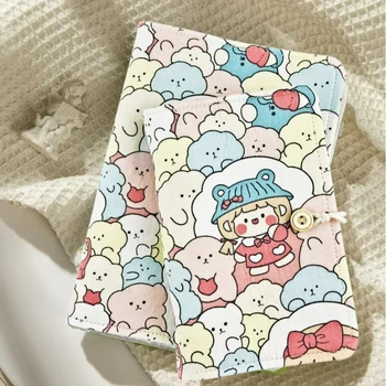 🍥 Kawaii Dumpling Notebook – A6 Fabric-Covered Cutie with Grid Pages! 🧸📓