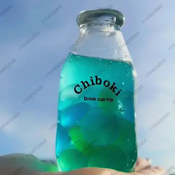 🥤 Handmade Stress Ball Squishy Cool Drink Bottle – Mochi Toy for Stress Relief