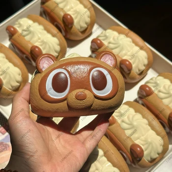 🦊 Cream Roll Fox Squishy – Slow Rising Swiss Roll Stress Relief Toy