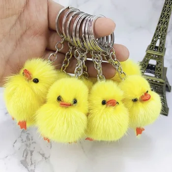 🐣✨ Angry Fluff Chick Keychain – Tiny Bird, Big Attitude! 😤💛
