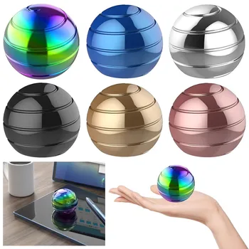 Kinetic Desk Toy 1pc 45mm kinetic spinning desk toys.The spinner ball which can have optical illusion when it rotates.It will allow you to have some little fun, and reduce stress.