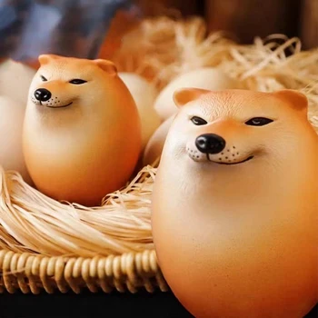 🐶 Creative Dog Egg Pinch Squishy – Le Cute Simulation Chai Dog Egg Slow Rebound Toy