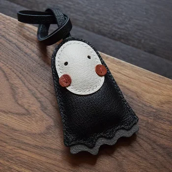 👻✨ No-Face Leather Charm – Spooky Elegance for Your Bag! 🖤🎒