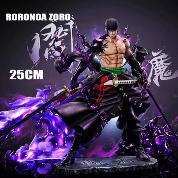 🗡️ Roronoa Zoro 25cm Figure – Demon Aura Unleashed! 🖤🌪️