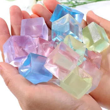 🧊 Squishy Ice Cube Fidget Toy – Anti-Stress Squeeze for Kids & Adults