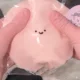 🍥 Funny Yogurt Dough Pink Dough Bun Squishy – Black Cat’s Head Muddy Handmade Silicone Core Stress Relief Toy