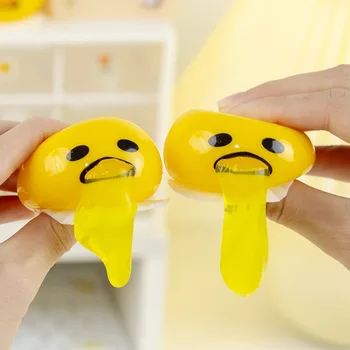 🤢 2pcs Funny Vomiting Egg Yolk Stress Ball – Squeeze Toy for Anxiety Relief