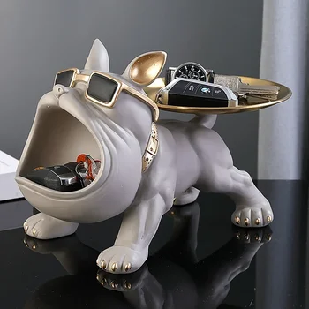 🐾 Swag Bulldog Storage Statue – Loud Look, Big Bite! 💥🎩