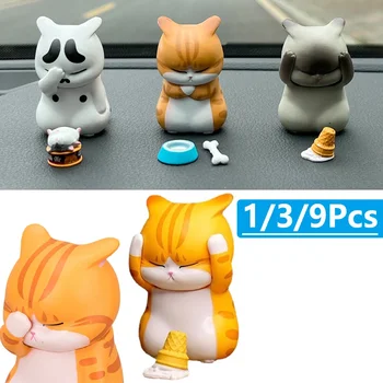 🍦😿 Sad Cat Mini Figure – Melting Ice Cream, Melting Heart! 🧸💔