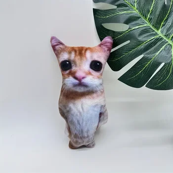 Cute El Gato Cat Plush Toy – Wowwow Cat Dolls Plushies – Simulation Stuffed Animals – Birthday & Holiday Gift – Collectible Toy