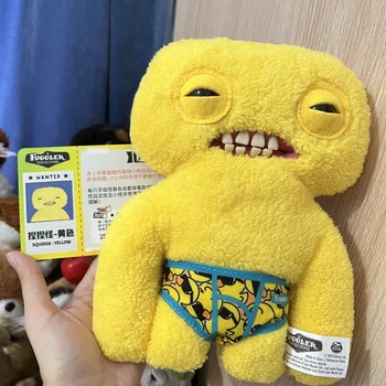 100% Original Fuggler Teeth Monster Plush Doll – Funky Teeth Treasure Ugly Monster Funny Toy Shorts Plushie Doll – Perfect Birthday Gift