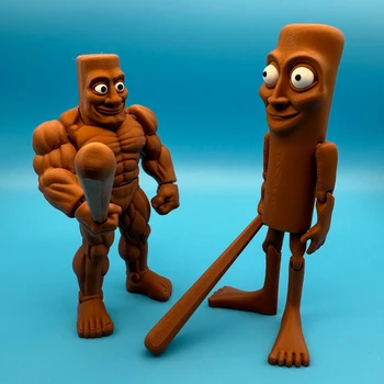 🪵🤣 Tung Tung Stick Man Figure – Wobbly Weirdo with Big Vibes! 💪🌀