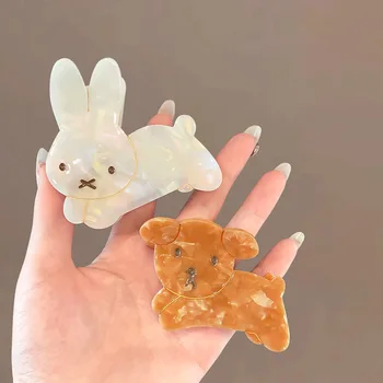 🐰✨ Otaku Bunny & Puppy Hair Claw Clips – Sweet Style for Your Hair! 💇‍♀️🌸